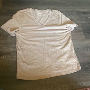 NWOT tan vneck tshirt